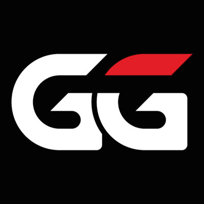 部落先锋 logo, stylized GG in red and black